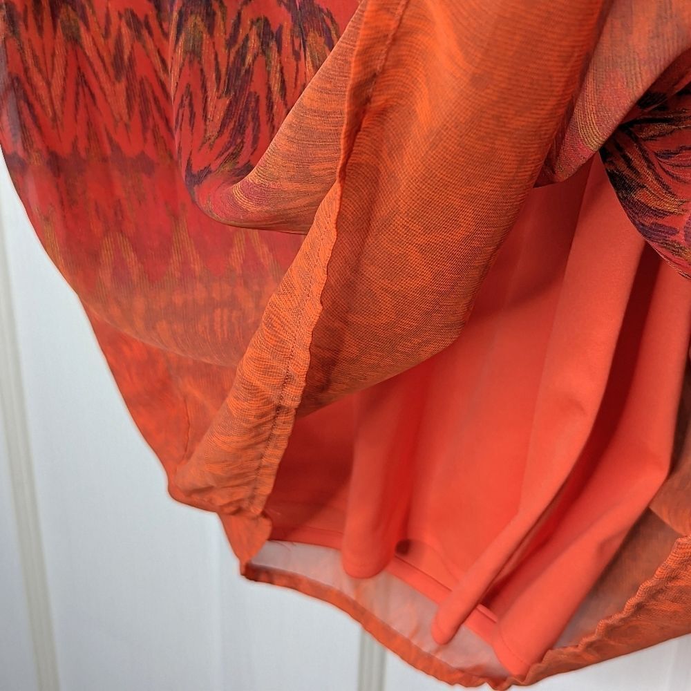 Rabbit Rabbit Rabbit Abstract Ombre Orange Red Pl… - image 7